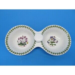 Portmeirion Botanic Garden Two Part Center Handle Relish Dish